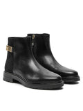 TOMMY HILFIGER FW0FW08336 TH LOGO LEATHER IX CHELSEA BOOTS
