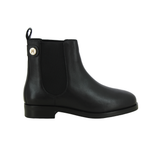 TOMMY HILFIGER FW0FW08184 STUD LEATHER LOW CHELSEA BOOTS BLACK