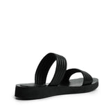 STRIPE GLAMAZONS BLACK LEATHER