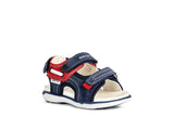 GEOX B154LA NAVY/RED