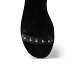 GLADIATOR BLACK FLATFORM GLAMAZONS
