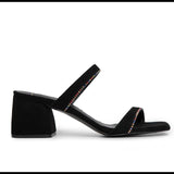 RAINBOWAVE BLACK SUEDE MULE GLAMAZONS