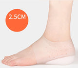 INVISIBLE HEEL HEIGHT INCREASE SOCKS TRANSPARENT