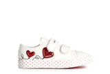 GEOX J3504G WHITE/RED 01054 C0050 CIAK