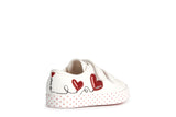 GEOX J3504G WHITE/RED 01054 C0050 CIAK